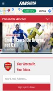 How paininthearsenal.com looks like on a mobile device such as an iPhone.