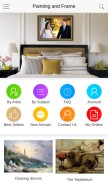 How paintingandframe.com looks like on a mobile device such as an iPhone.