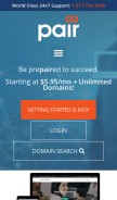 How pairserver.com looks like on a mobile device such as an iPhone.