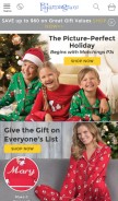 How pajamagram.com looks like on a mobile device such as an iPhone.
