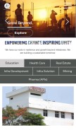 How palgroup.org.in looks like on a mobile device such as an iPhone.