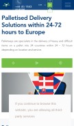 How palletways.com looks like on a mobile device such as an iPhone.