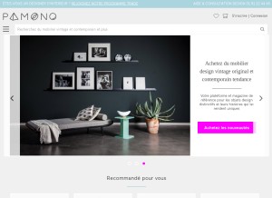 How pamono.fr looks like on a tablet such as an iPad.