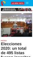 How panamericana.pe looks like on a mobile device such as an iPhone.