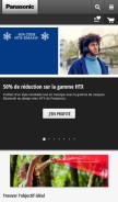 How panasonic.com looks like on a mobile device such as an iPhone.