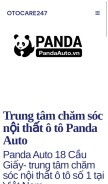 How pandaautohanoi.webflow.io looks like on a mobile device such as an iPhone.