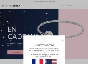 How pandora.net looks like on a tablet such as an iPad.
