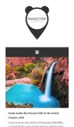 How pandotrip.com looks like on a mobile device such as an iPhone.