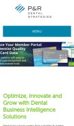 How pandrdental.com looks like on a mobile device such as an iPhone.