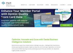 How pandrdental.com looks like on a tablet such as an iPad.