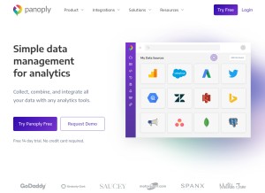 How panoply.io looks like on a tablet such as an iPad.