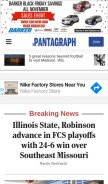 How pantagraph.com looks like on a mobile device such as an iPhone.