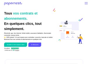 How papernest.com looks like on a tablet such as an iPad.
