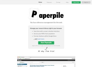 How paperpile.com looks like on a tablet such as an iPad.