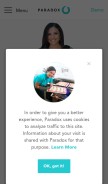 How paradox.ai looks like on a mobile device such as an iPhone.