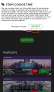 How paradoxplaza.com looks like on a mobile device such as an iPhone.