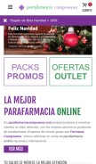 How parafarmaciacampoamor.com looks like on a mobile device such as an iPhone.