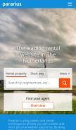 How pararius.com looks like on a mobile device such as an iPhone.