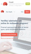 How parasut.com looks like on a mobile device such as an iPhone.