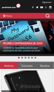 How parentesis.com looks like on a mobile device such as an iPhone.
