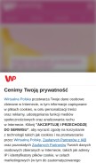 How parenting.pl looks like on a mobile device such as an iPhone.