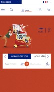 How parisaeroport.fr looks like on a mobile device such as an iPhone.