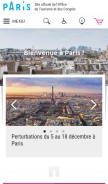 How parisinfo.com looks like on a mobile device such as an iPhone.