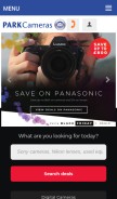 How parkcameras.com looks like on a mobile device such as an iPhone.