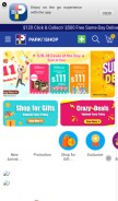 How parknshop.com looks like on a mobile device such as an iPhone.