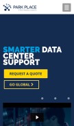 How parkplacetech.com looks like on a mobile device such as an iPhone.
