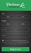 How partnernaurovni.sk looks like on a mobile device such as an iPhone.