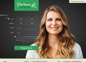 How partnernaurovni.sk looks like on a tablet such as an iPad.