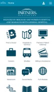 How partners.org looks like on a mobile device such as an iPhone.