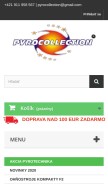 How party-ohnostroje.sk looks like on a mobile device such as an iPhone.