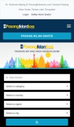 How pasangiklanboss.com looks like on a mobile device such as an iPhone.
