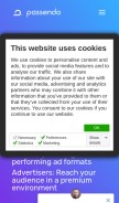 How passendo.com looks like on a mobile device such as an iPhone.