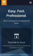 How passfab.com looks like on a mobile device such as an iPhone.