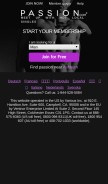 How passion.com looks like on a mobile device such as an iPhone.