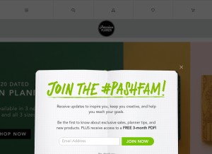 How passionplanner.com looks like on a tablet such as an iPad.