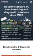 How passmark.com looks like on a mobile device such as an iPhone.