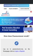 How passnownow.com looks like on a mobile device such as an iPhone.