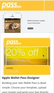 How passslot.com looks like on a mobile device such as an iPhone.