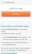 How paste.pics looks like on a mobile device such as an iPhone.
