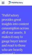 How pathfactory.com looks like on a mobile device such as an iPhone.