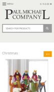 How paulmichaelcompany.com looks like on a mobile device such as an iPhone.