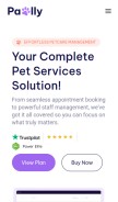 How pawlly.iqonic.design looks like on a mobile device such as an iPhone.