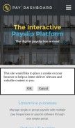 How paydashboard.com looks like on a mobile device such as an iPhone.
