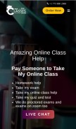 How payforonlineclasses.com looks like on a mobile device such as an iPhone.