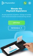 How payjunction.com looks like on a mobile device such as an iPhone.