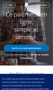 How paypal.com looks like on a mobile device such as an iPhone.